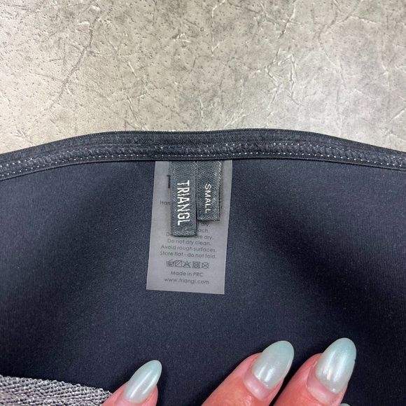 Triangl Swimwear Silver Shimmer Bikini Top - Picture 4 of 4